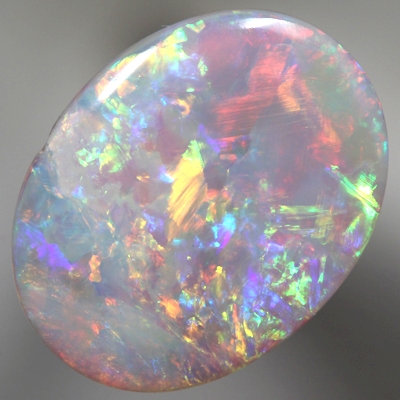 SOLID SEMI BLACK OPAL Bright rolling flashes. SEE VIDEO